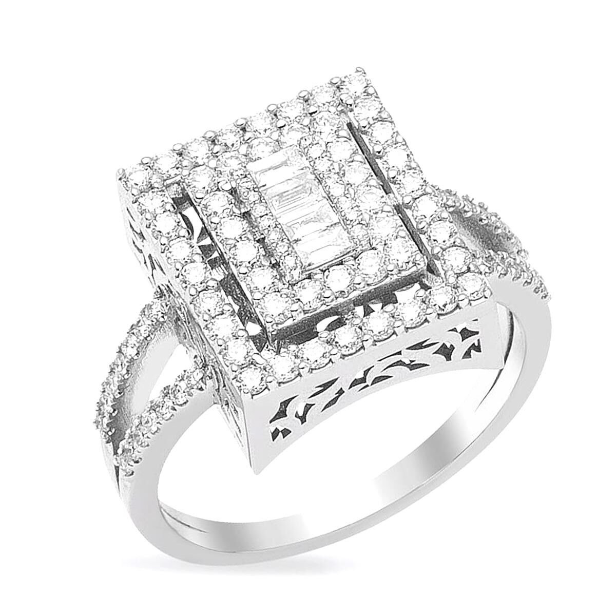 0,91 ct Baget Pırlanta Yüzük
