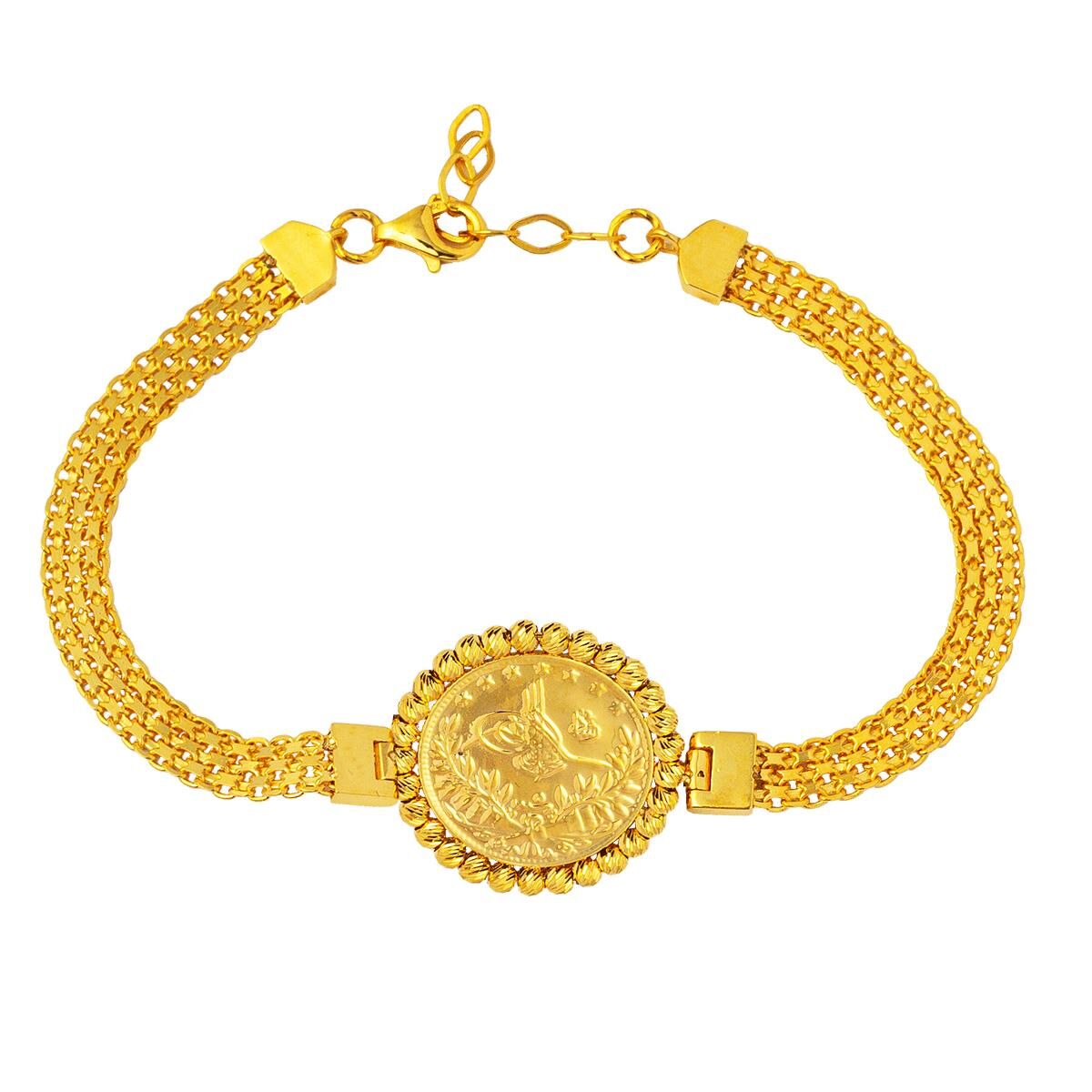 Tuğralı 14 Ayar Altın Bileklik