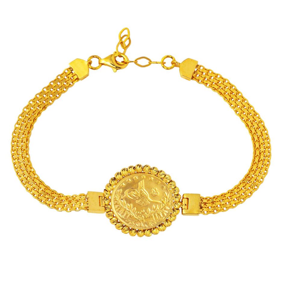 Tuğralı 14 Ayar Altın Bileklik