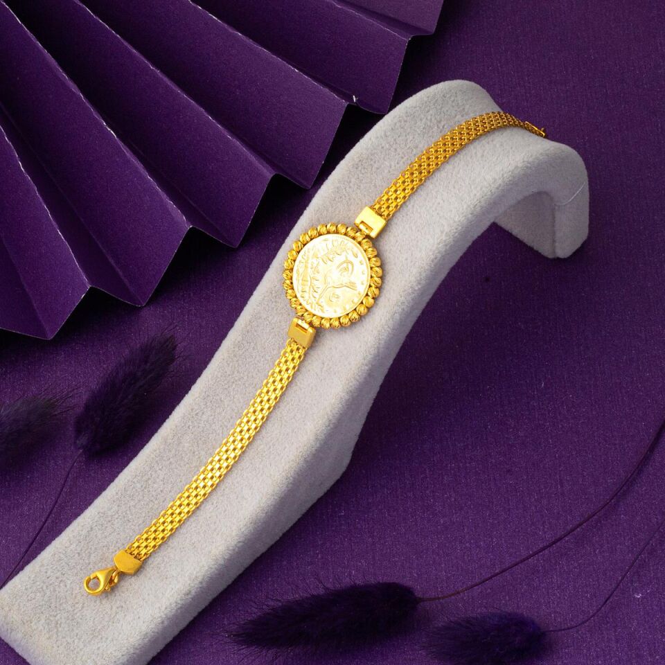 Tuğralı 14 Ayar Altın Bileklik