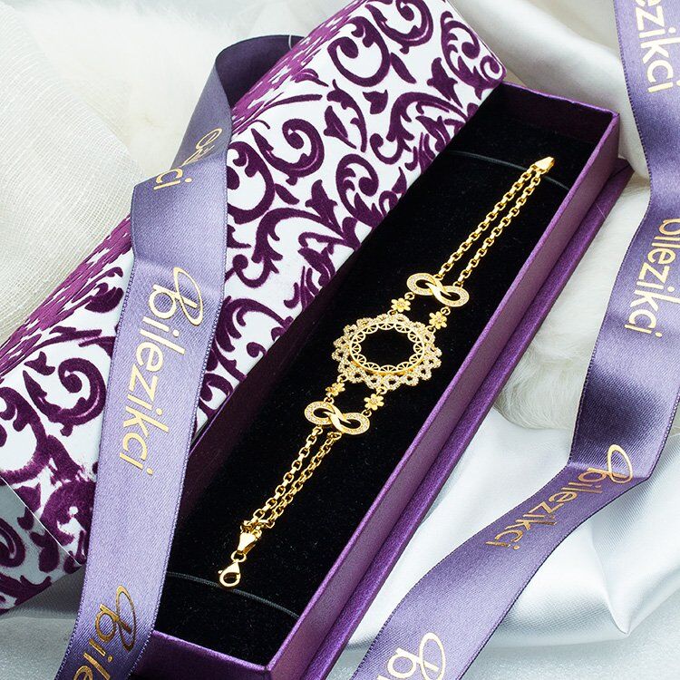 Favori Sonsuzluk Çeyrek Altınlık 14 Ayar Bileklik