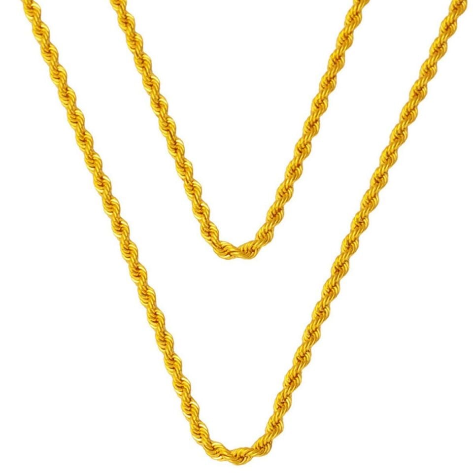 120 cm. 14 Ayar Altın Burma Zincir