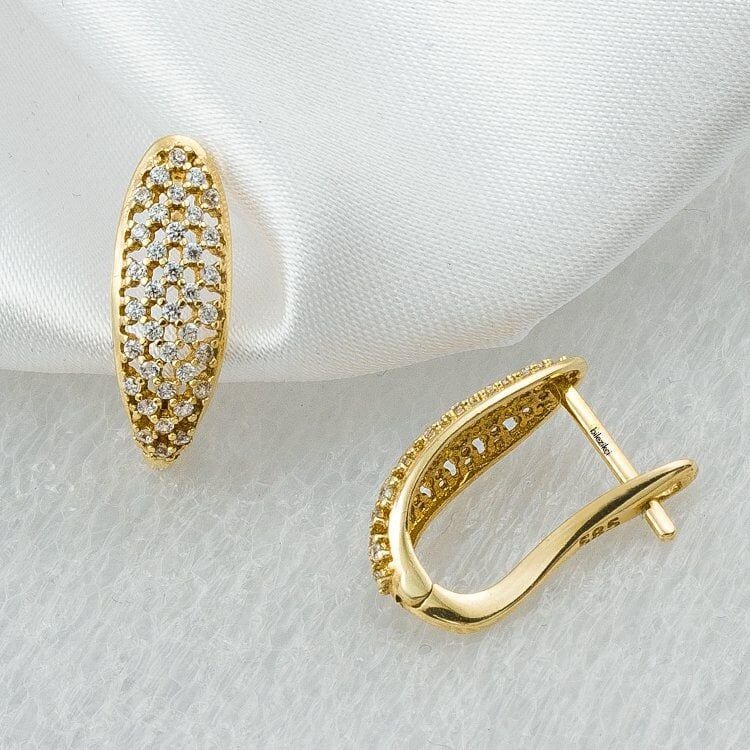 Favori Gold Petek 14 Ayar Altın Küpe