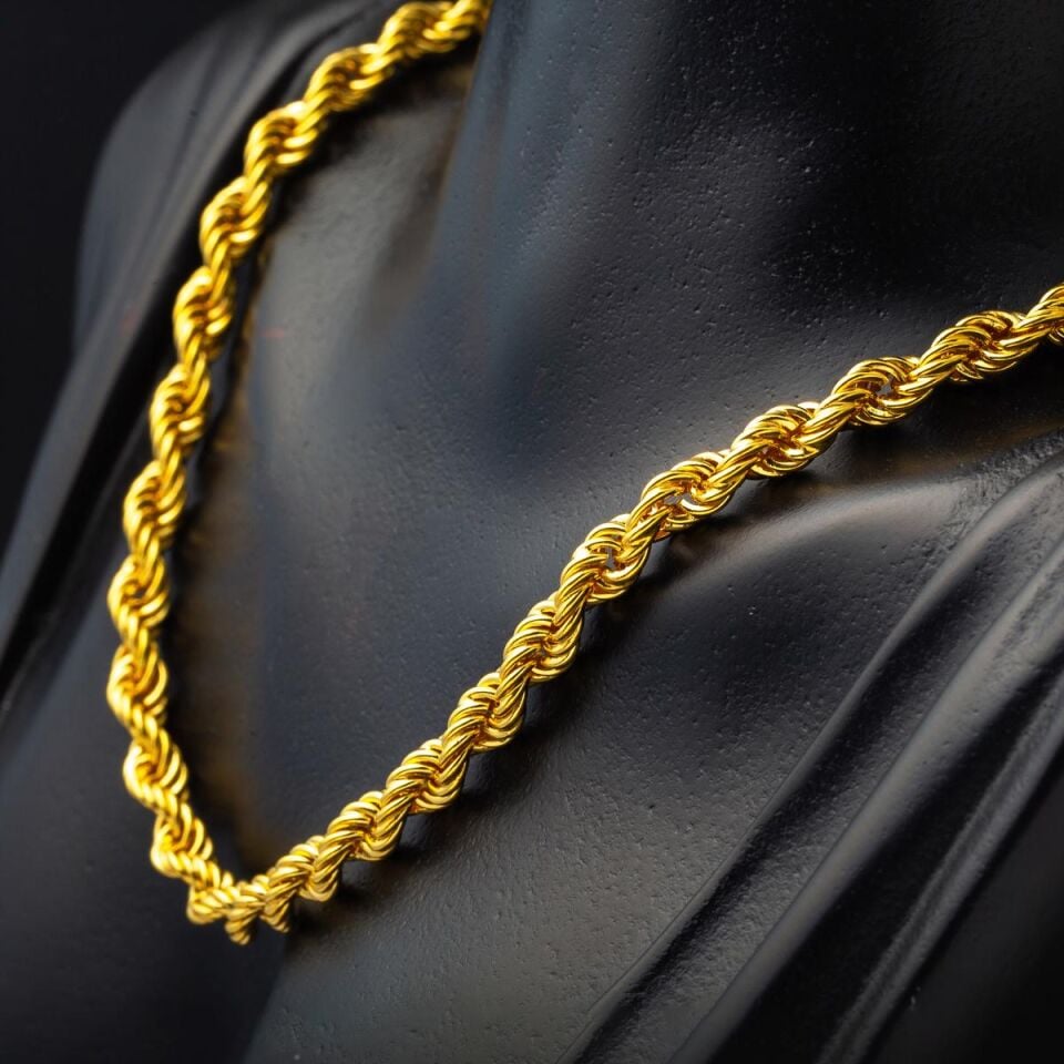 14 Ayar Altın Burma Zincir 2,5 Metre