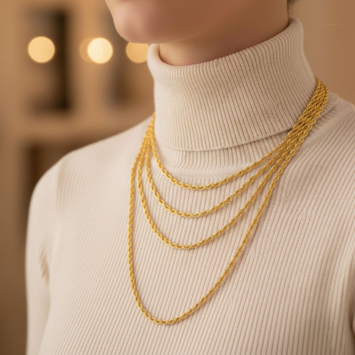 14 Ayar Altın Burma Zincir 2,5 Metre