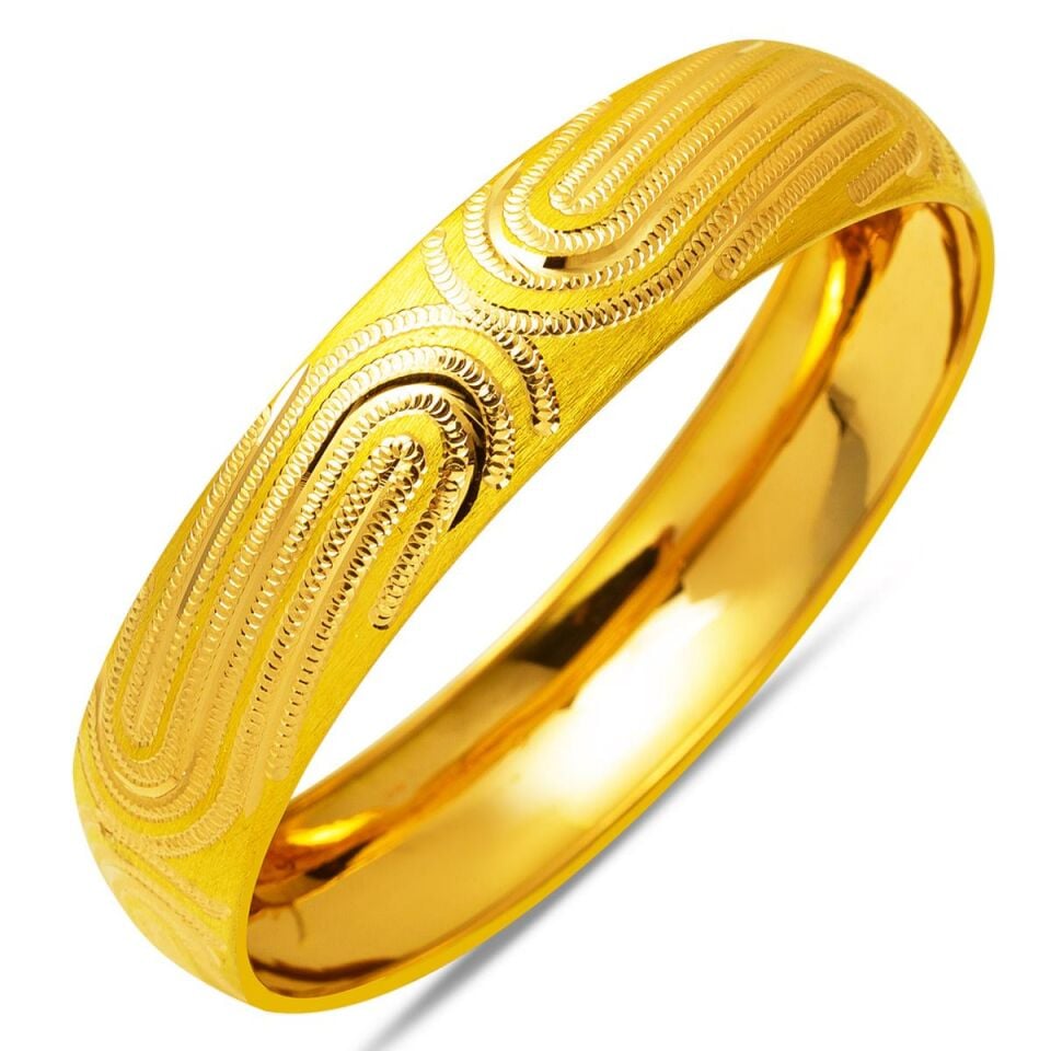 15 gr. 22 Ayar Altın Bilezik (1,5 cm Enli)