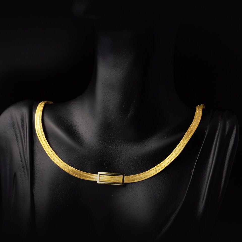 Klasik Toka Trabzon Hasır Altın Takı Seti