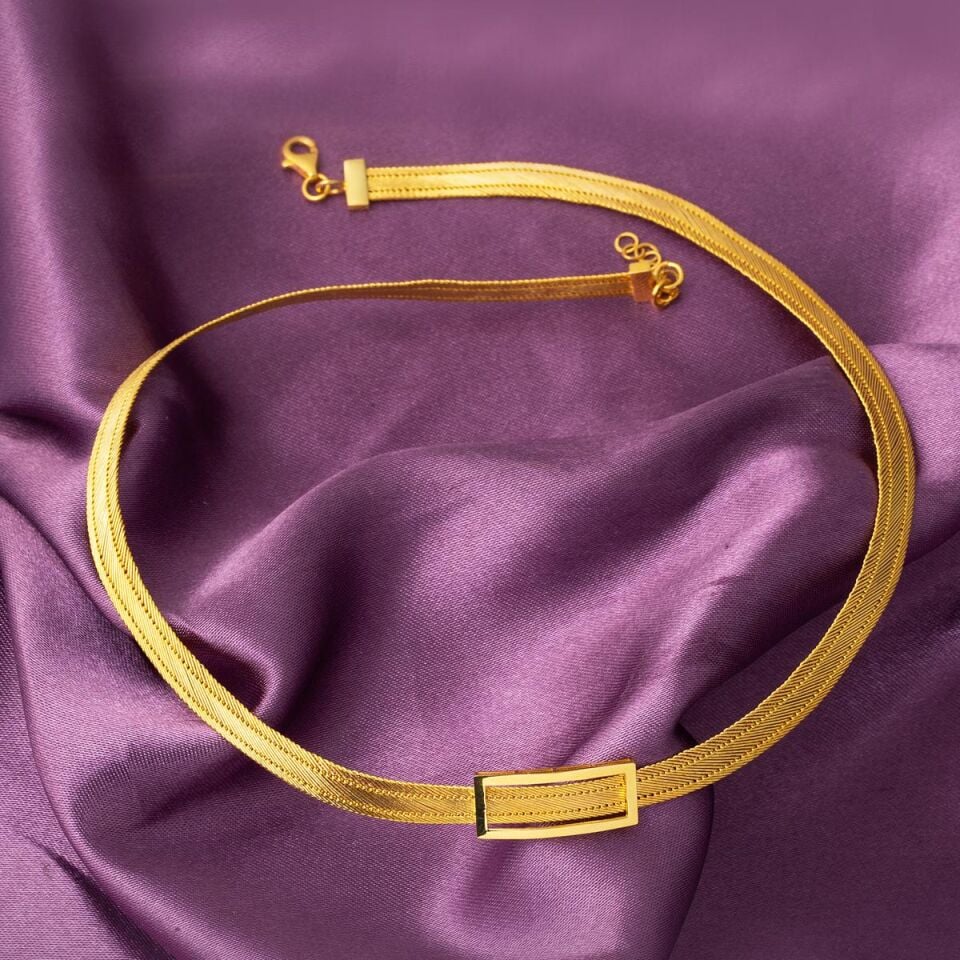 Klasik Toka Trabzon Hasır Altın Takı Seti