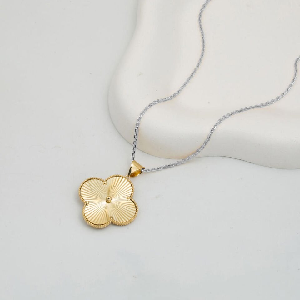 Yonca Altın Kolye Ucu 14 Ayar