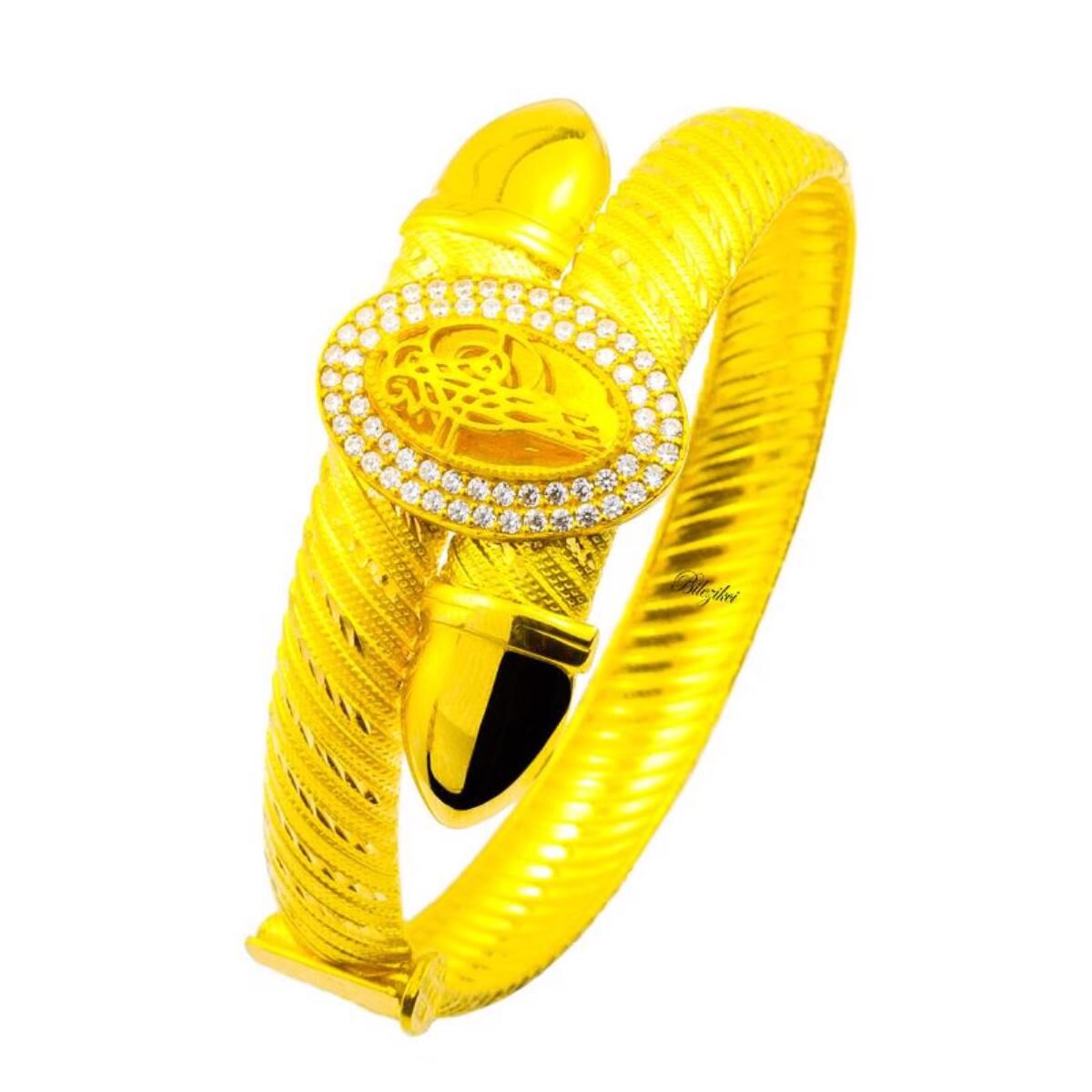 Tuğralı 22 Ayar Altın Fantazi Bilezik 25,50 Gr