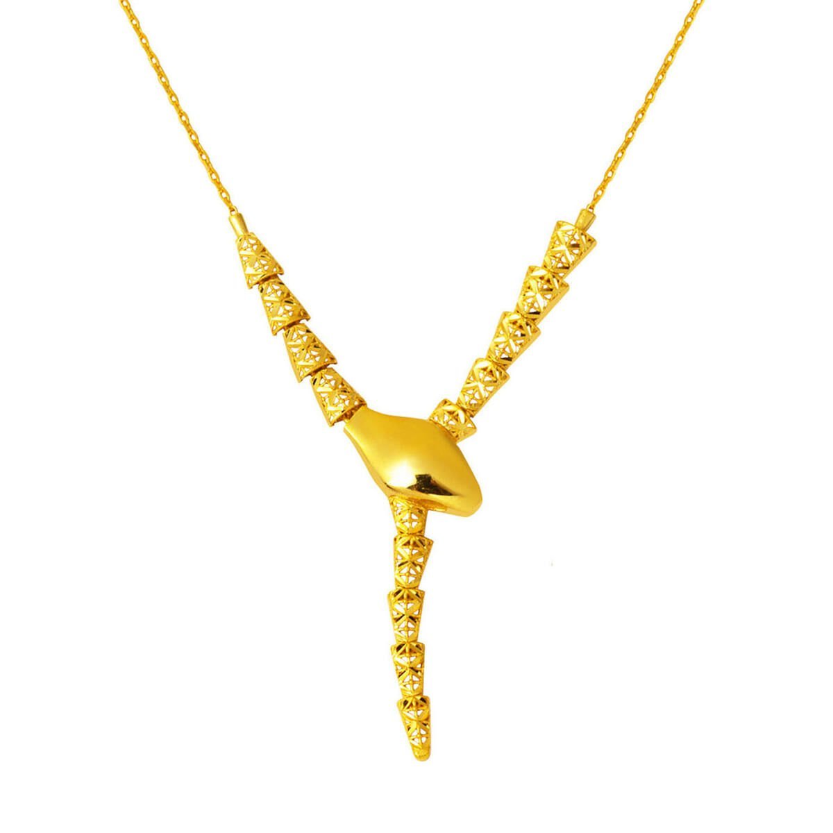 Yılan Tasarım İtalyan 22 Ayar Kolye