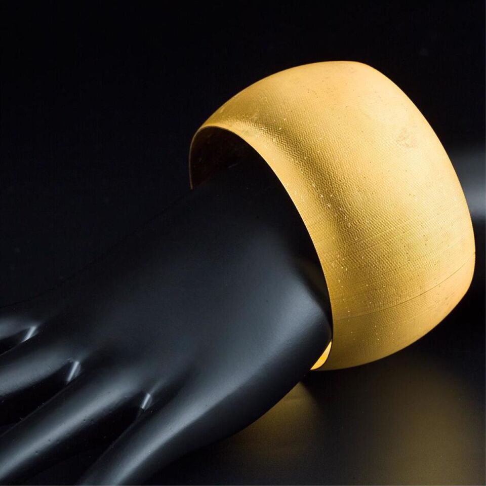 4 Cm Enli 14 Ayar Mega Altın Bilezik 40 Gr
