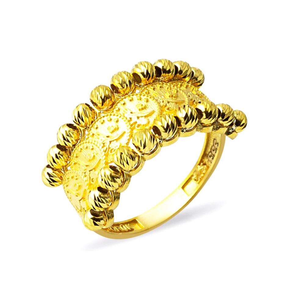 Dorika Toplu Tuğralı Altın Yüzük