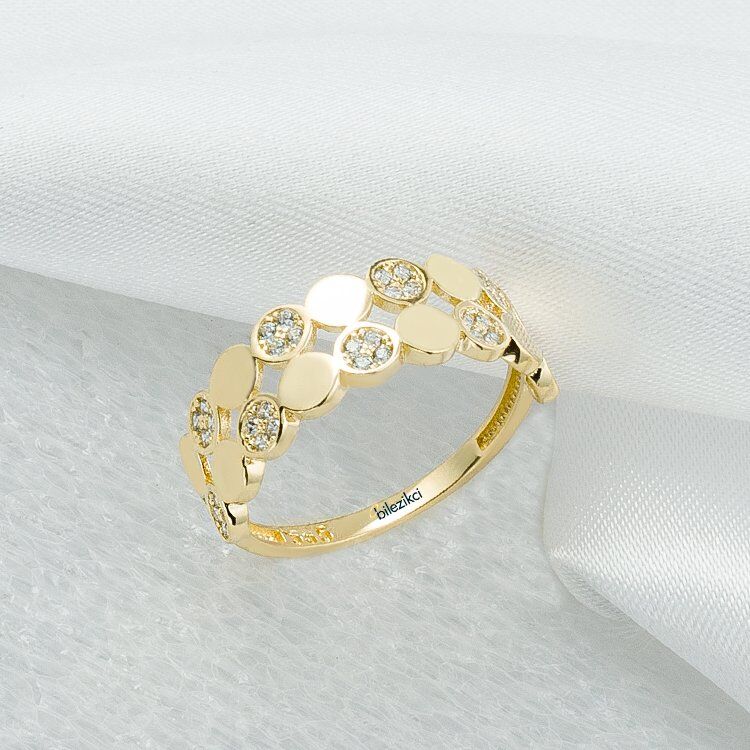 Top Toplu 14 Ayar Altın Yüzük