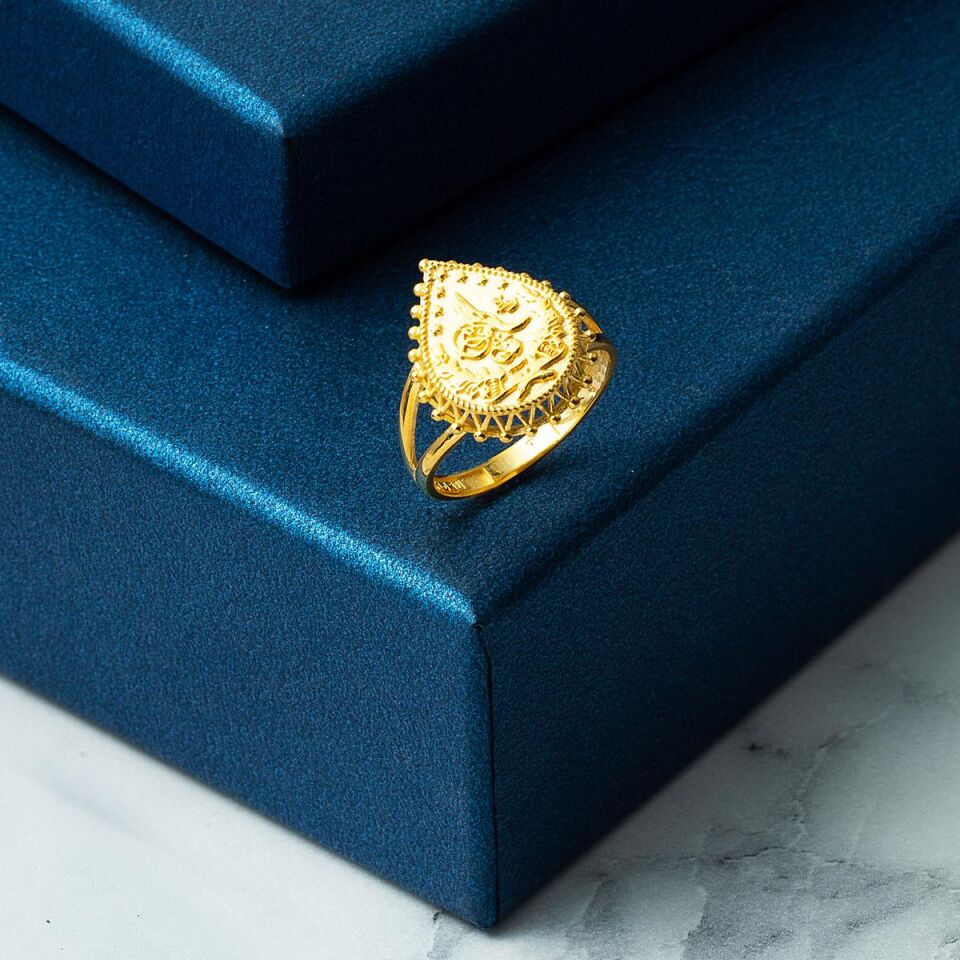 Damla Tuğra Altın Yüzük