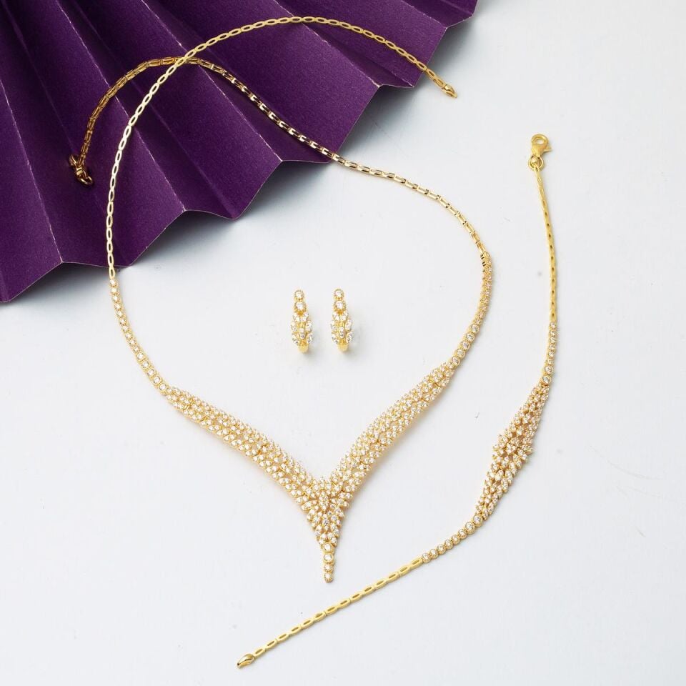 Sarmaşık Altın Düğün Takı Seti