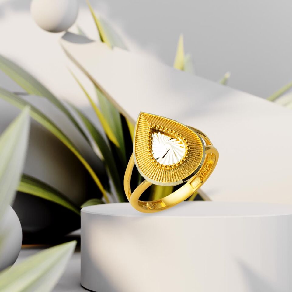 Damla Taşsız Altın Yüzük