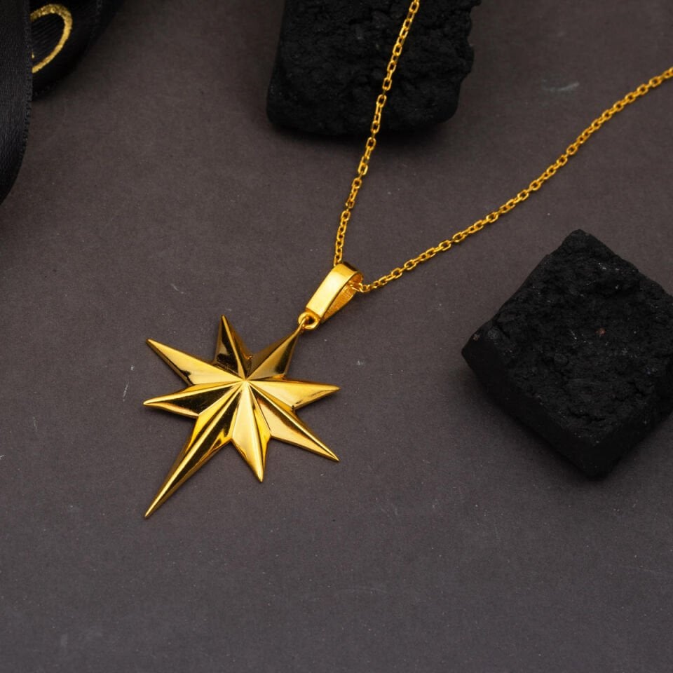 Kuzey Yıldızı 22 Ayar Altın Kolye