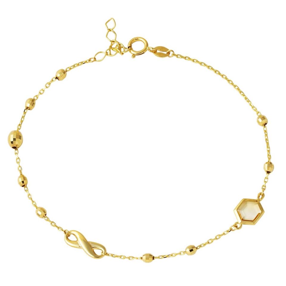 Dorika Toplu Sonsuzluk Altın Bileklik