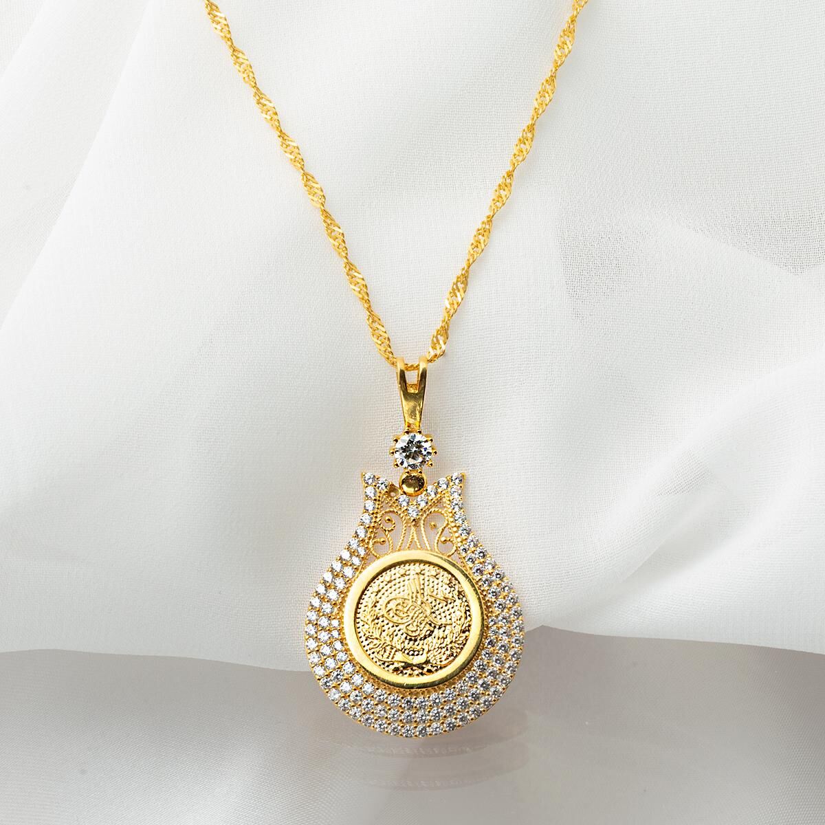 Lale Tuğra 14 Ayar Altın Kolye