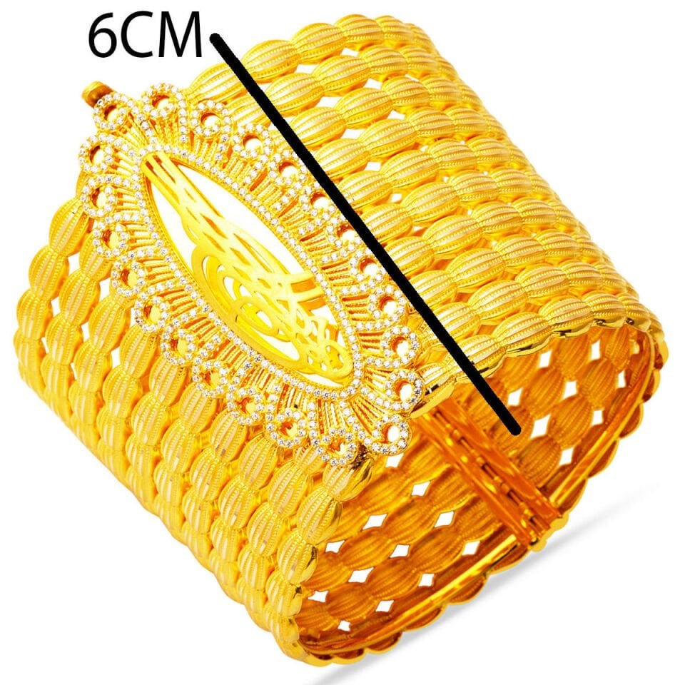 Büyük Tuğralı Midye Burmalı Kelepçe Altın Bilezik