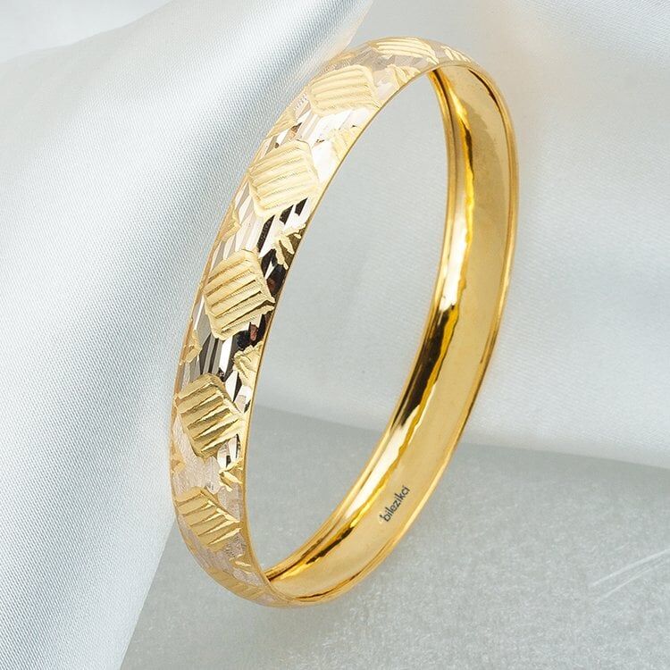 1 Cm Enli 14 Ayar Altın Bilezik 8,00 Gr.