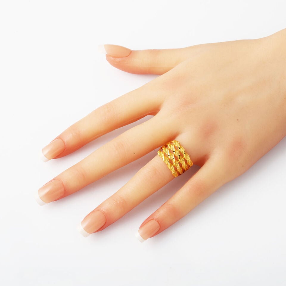 Burmalı Yüzük 22 Ayar Altın