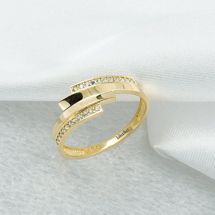 Taşlı 14 Ayar Altın Yüzük