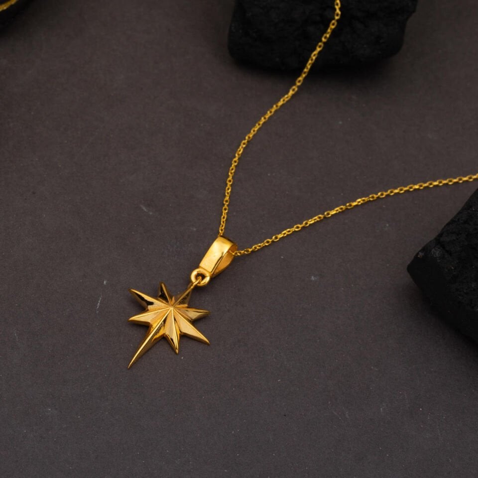 Yıldız 22 Ayar Altın Kolye