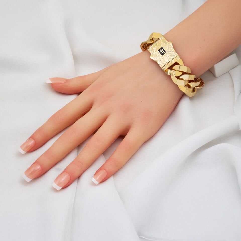 Yaşam Çiçeği 14 Ayar Altın Gurmet Bileklik