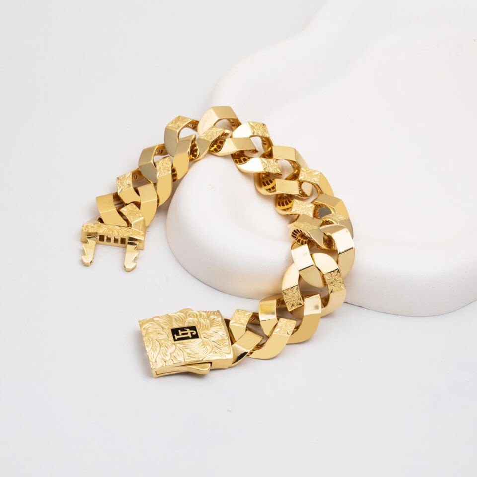 Yaşam Çiçeği 14 Ayar Altın Gurmet Bileklik