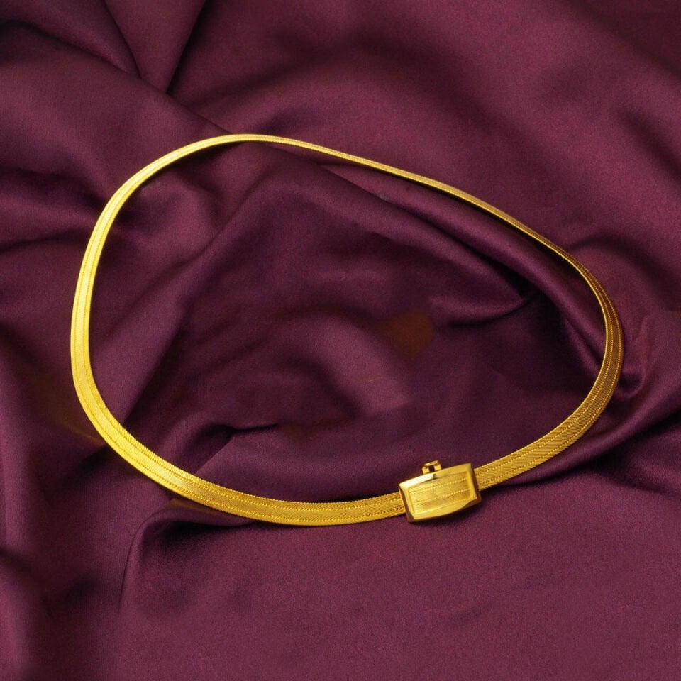 Klasik Tokalı 3 Sıra Trabzon Hasır 14 Ayar Altın Set