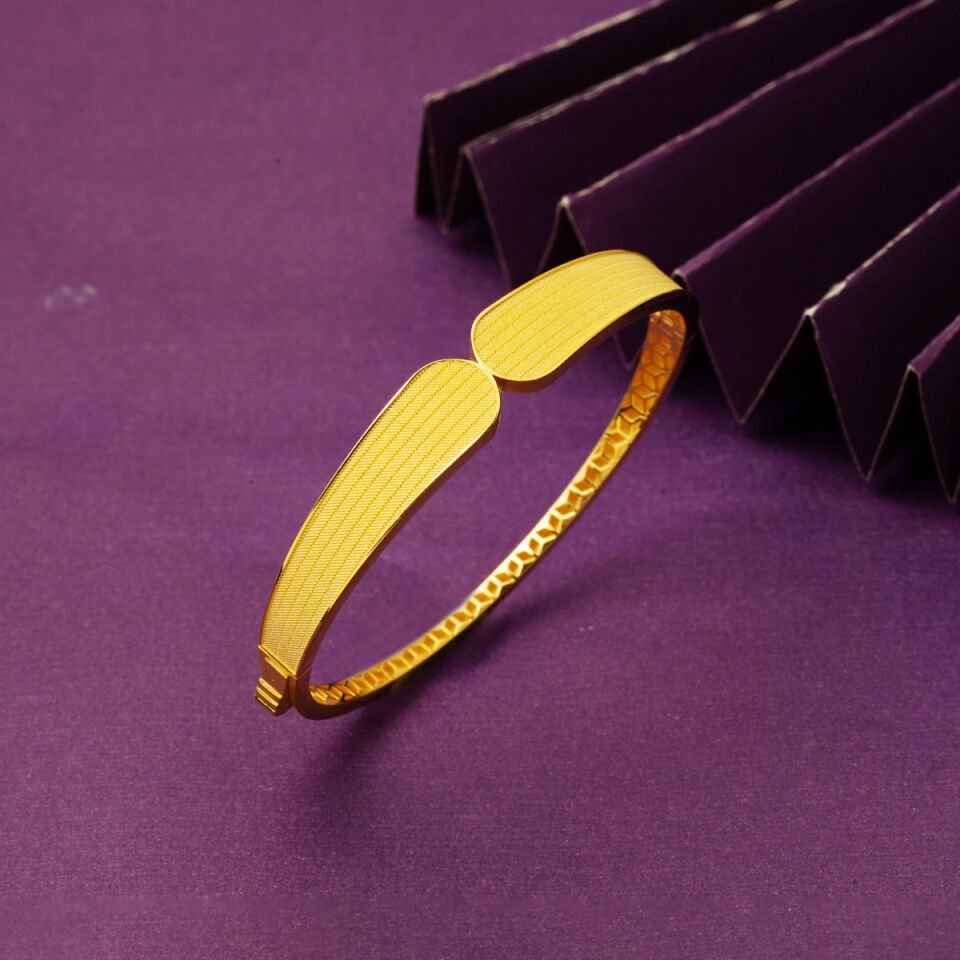 Sürmene Taşsız Hasır Kelepçe Bilezik 14 Ayar