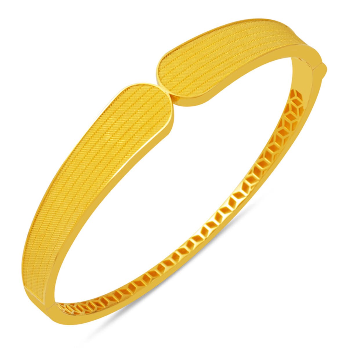 Sürmene Taşsız Hasır Kelepçe Bilezik 14 Ayar