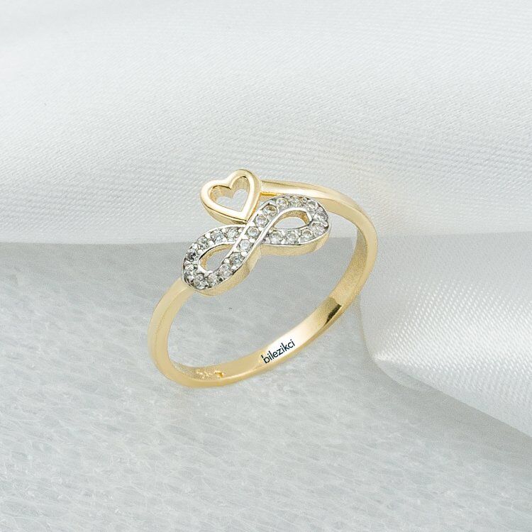 Kalpli Sonsuzluklu 14 Ayar Altın Yüzük