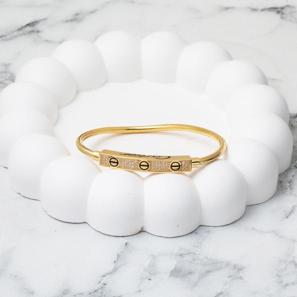 Kartiyer 14 Ayar Altın İtaly Bileklik