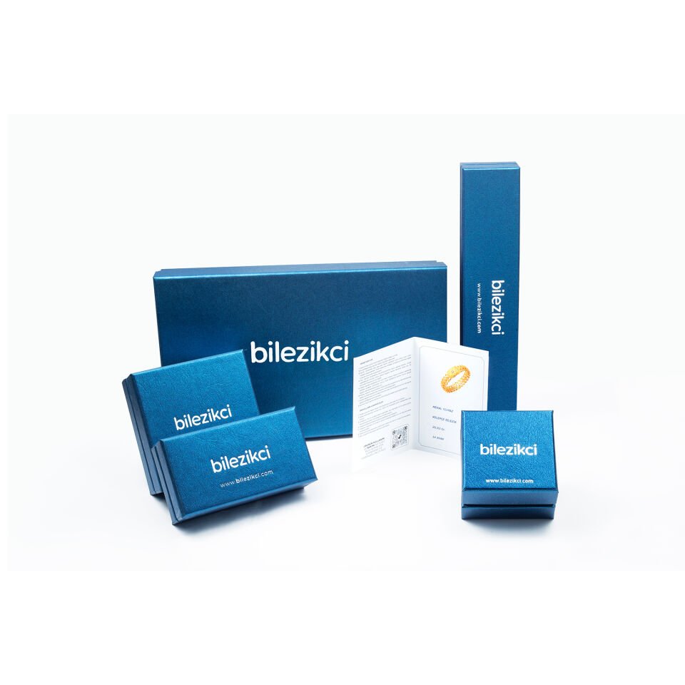 Kalbin Gözyaşı Baget Taşlı Altın Kolye