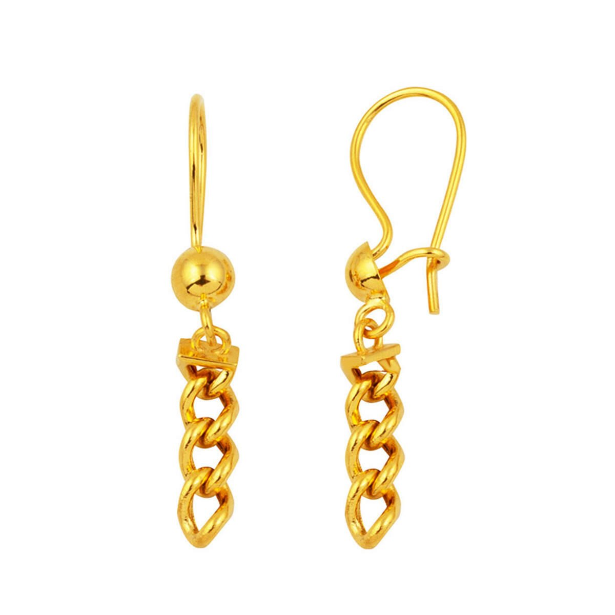 Gurmet Sallantılı 14 Ayar Altın Küpe