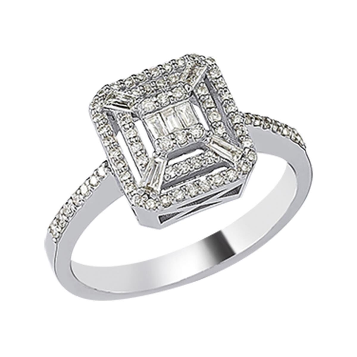 0,37 Karat Baget Pırlanta Yüzük