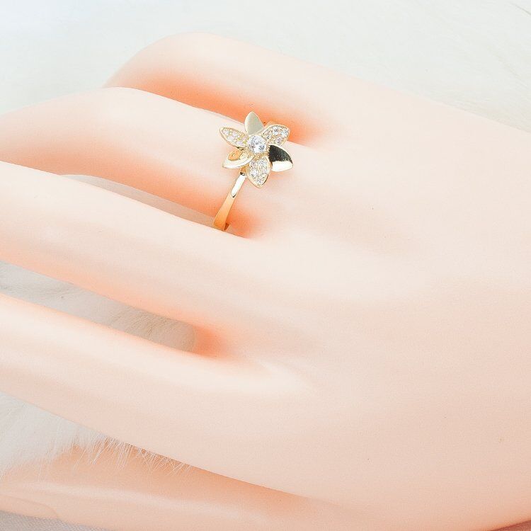 Favori Gold Çiçekli 14 Ayar Altın Yüzük