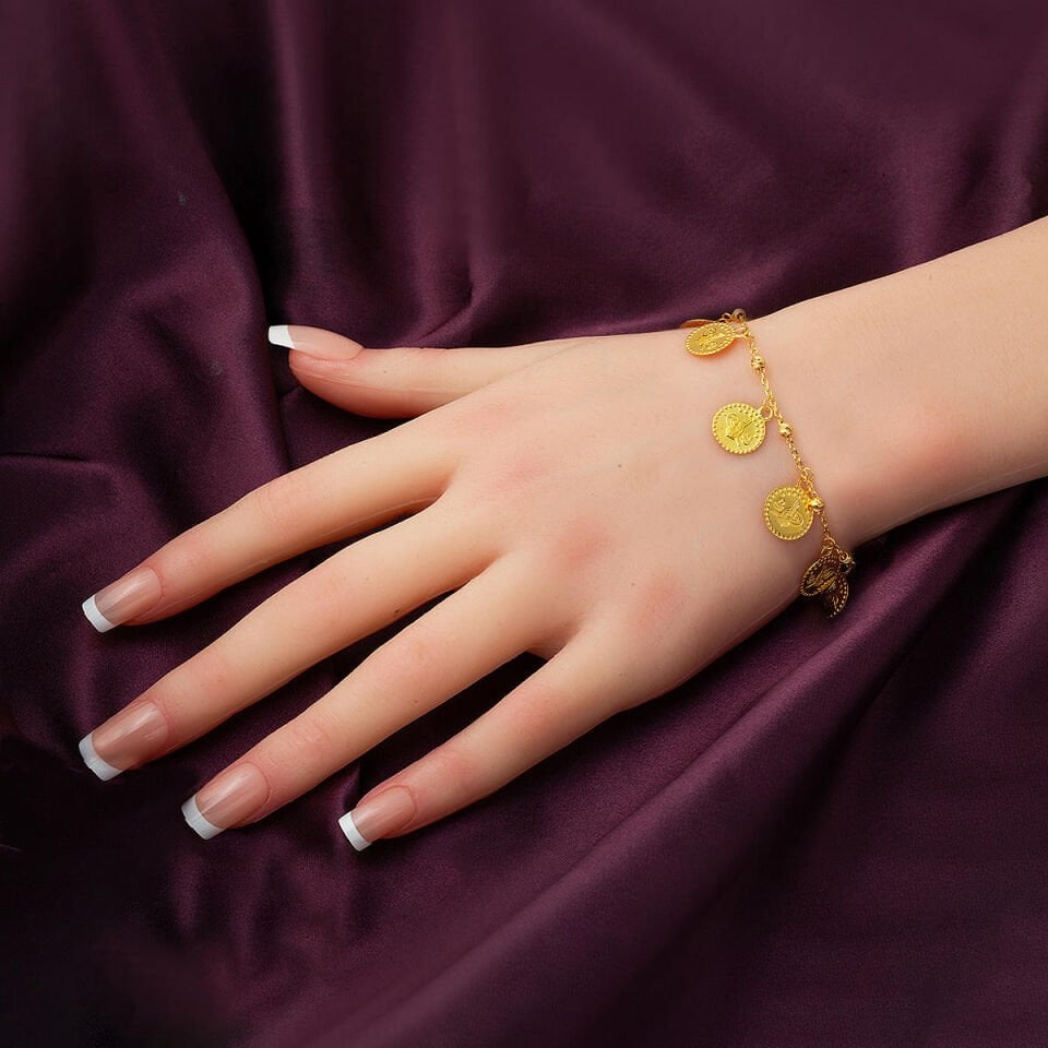 22 Ayar Tuğralı Dorika Toplu Altın Takı Seti