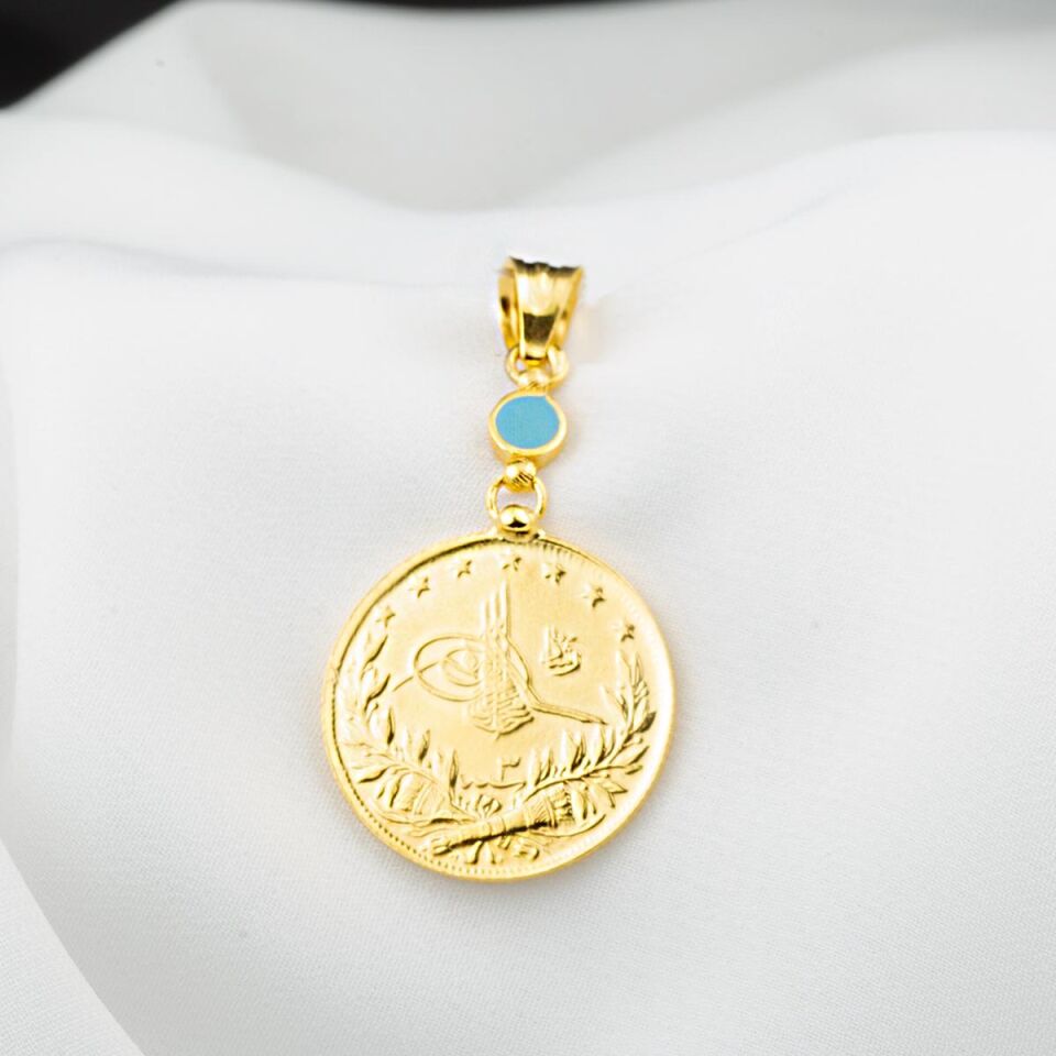 Tam Reşatlı 22 Ayar Altın Kolye Ucu