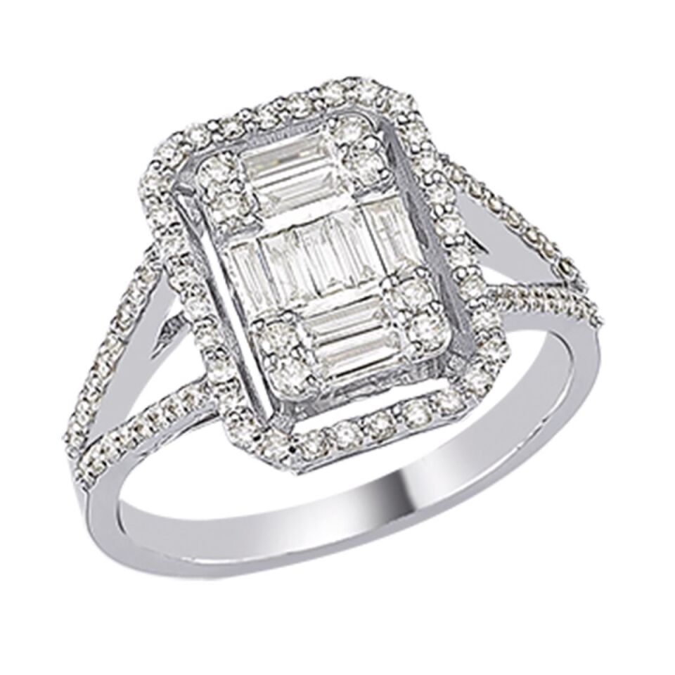 0,60 Karat Baget Pırlanta Yüzük