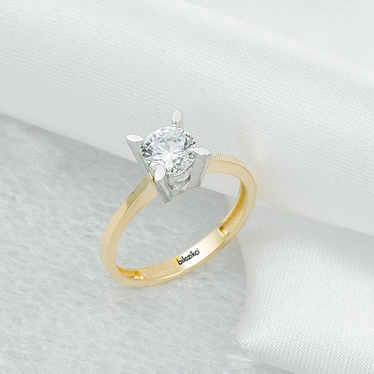 Tektaşlı 14 Ayar Altın Yüzük