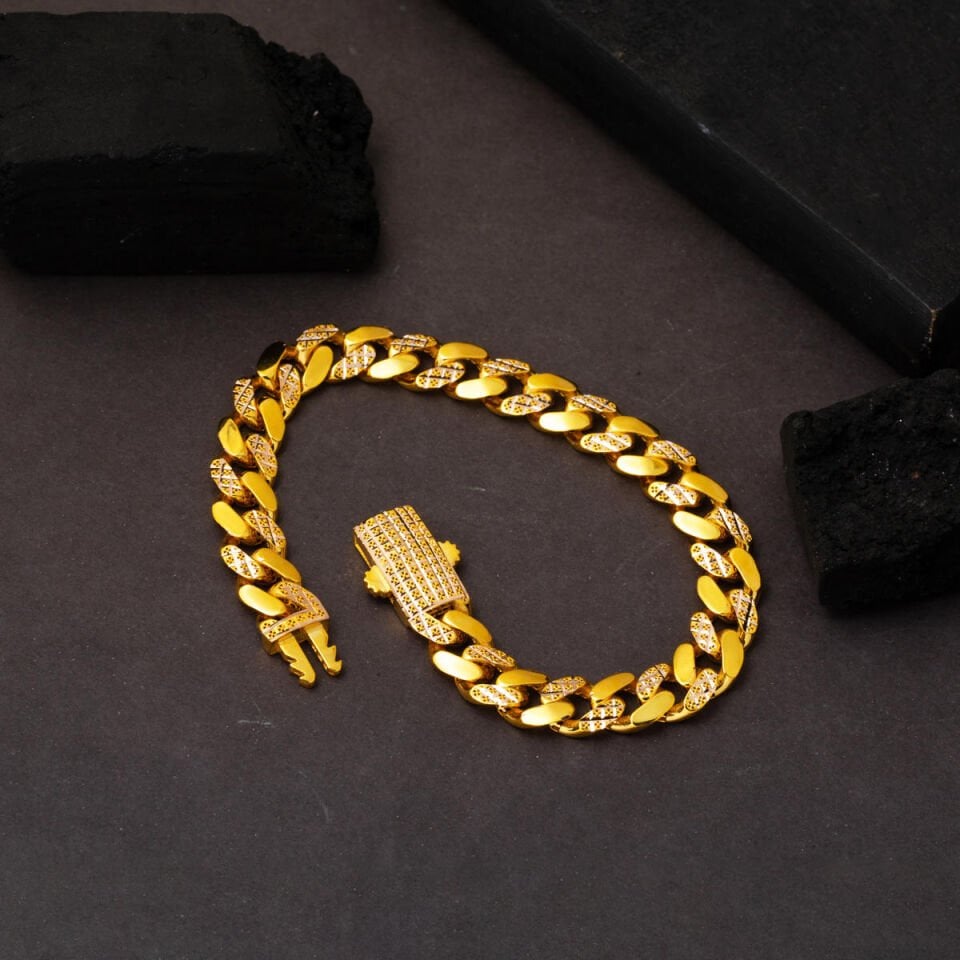 Yaşam Çiçeği Sarı Altın Gurmet Bileklik