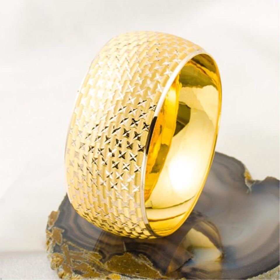 3 cm Genişliğinde 8 Ayar Altın Bilezik 22 Gr.