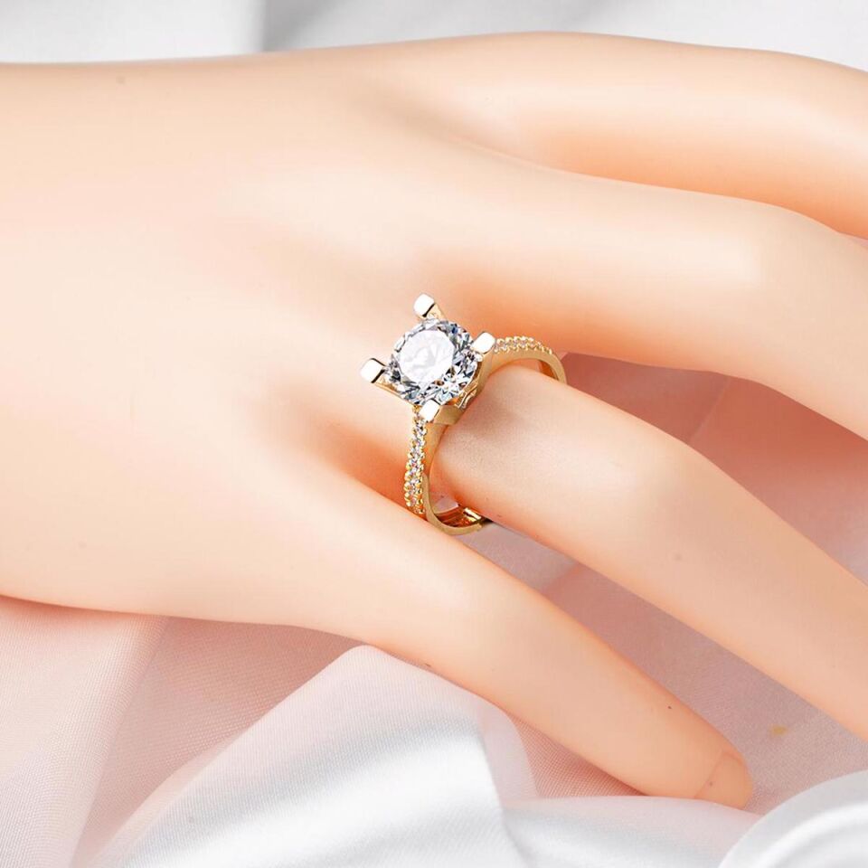 14 Ayar Altın Tektaş Yüzük