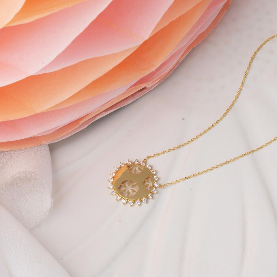 Kartanesi & Güneş 14 Ayar Altın Kolye