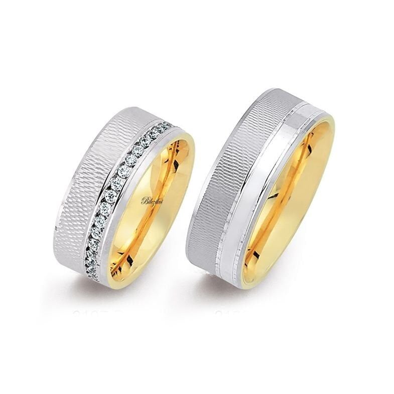 Setina 14 Ayar Altın Alyans Takımı