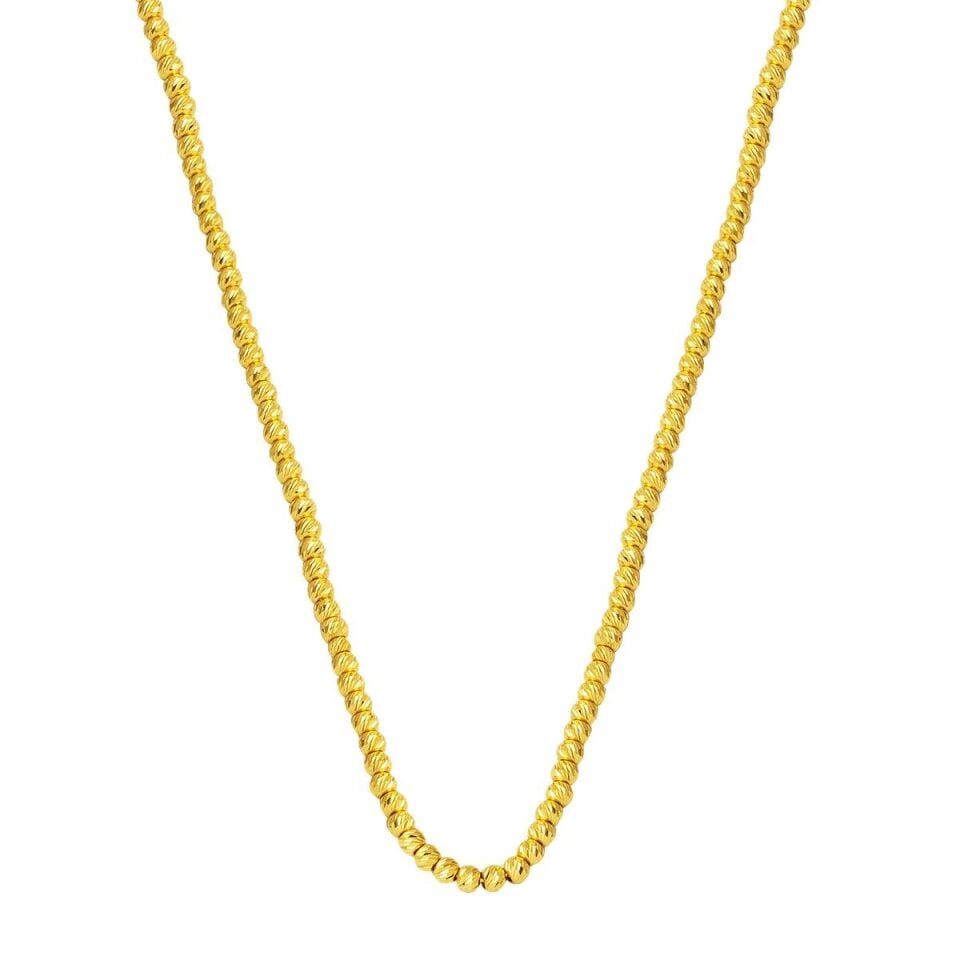 Top Altınlı 14 Ayar Zincir Kolye